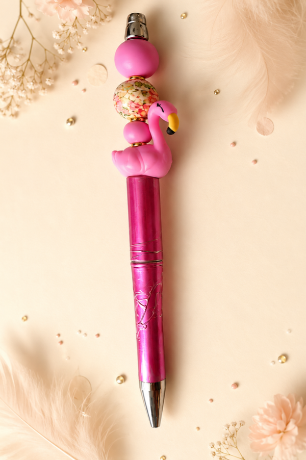 Kugelschreiber mit Ersatzmiene- Flamingo pink