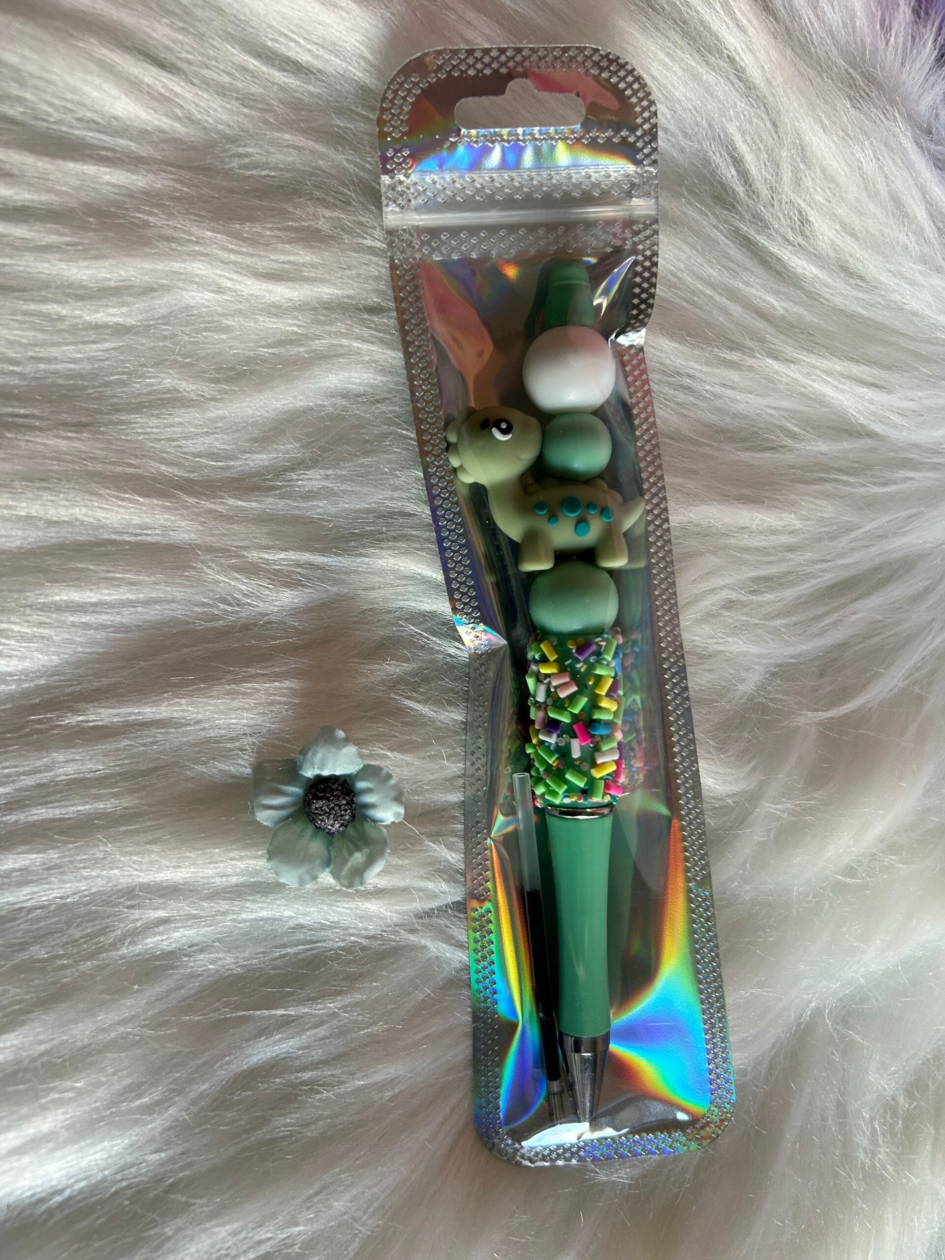 Kugelschreiber mit Ersatzmiene Dino