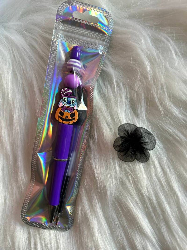 Kugelschreiber mit Ersatzmiene Stitch Kürbis