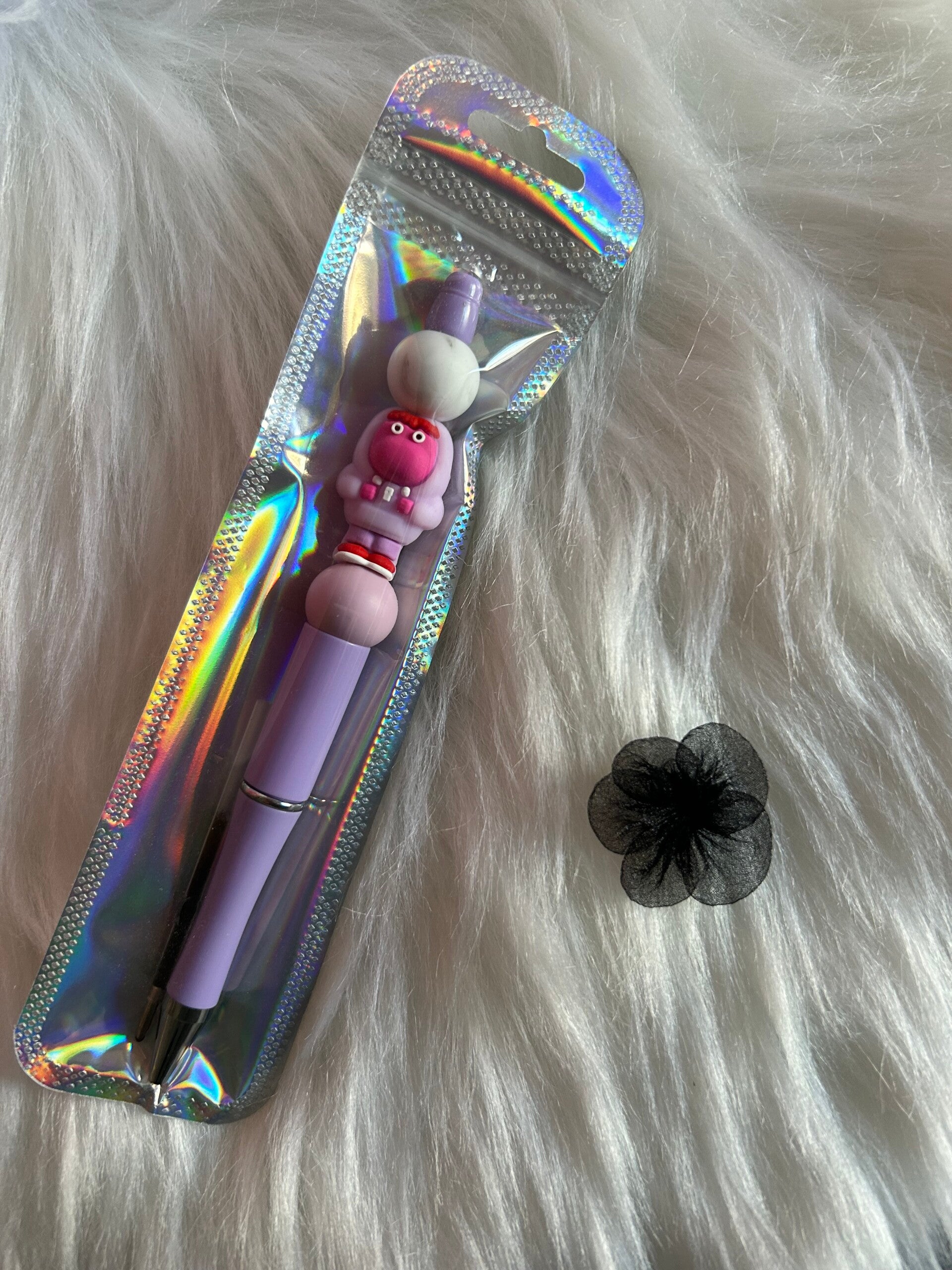 Kugelschreiber mit Ersatzmiene lila