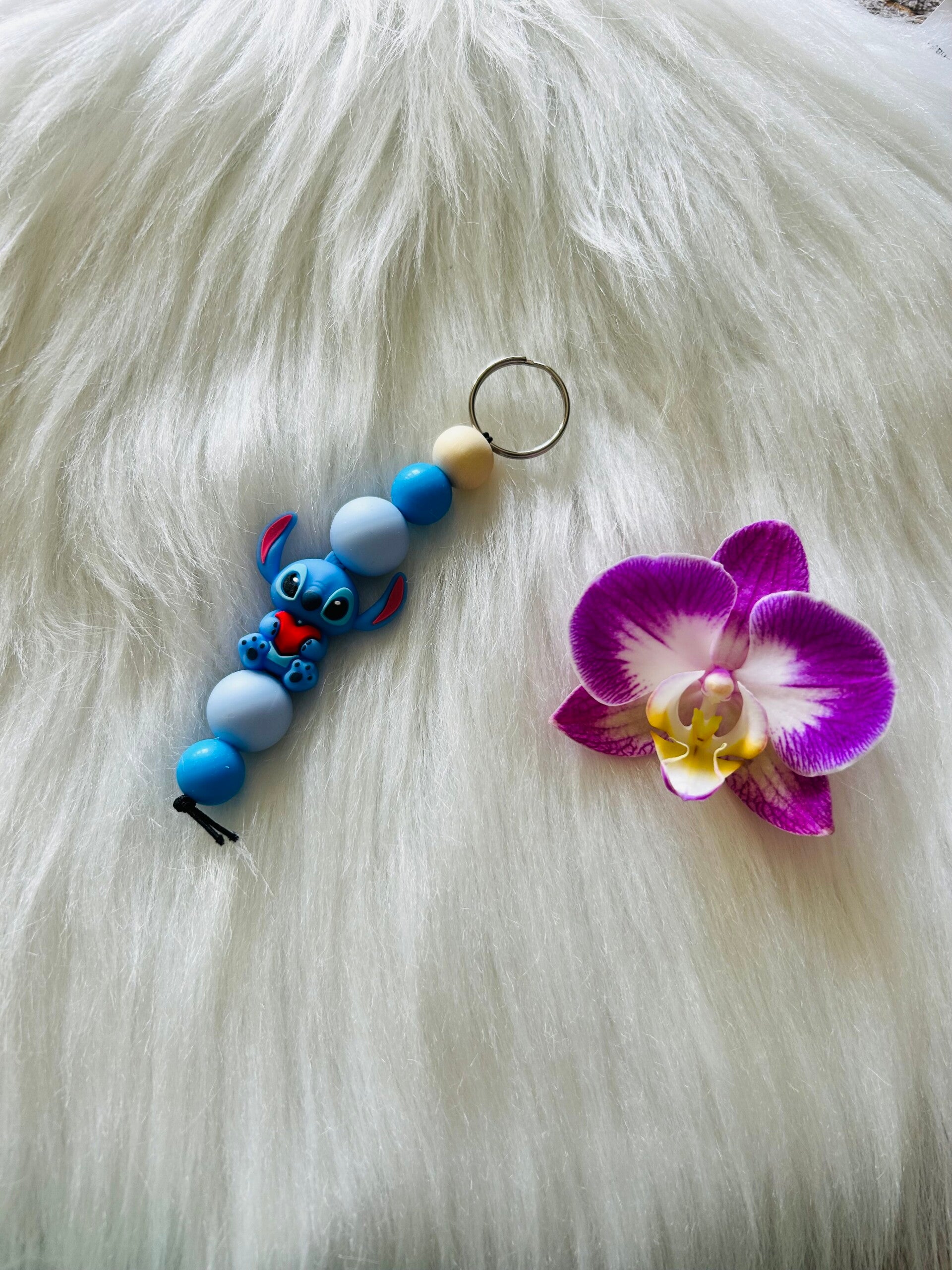 Anhänger Stitch/ Herz mit Ring