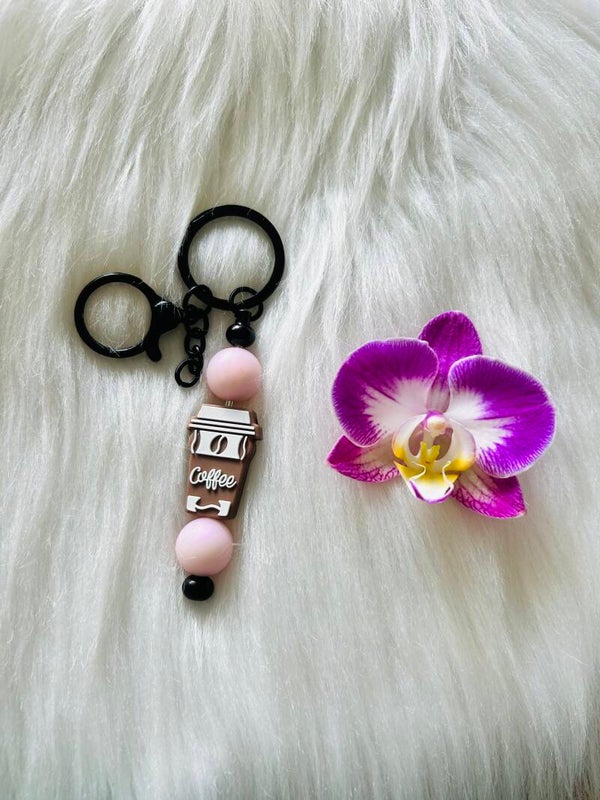 Anhänger rosa Kaffeebecher