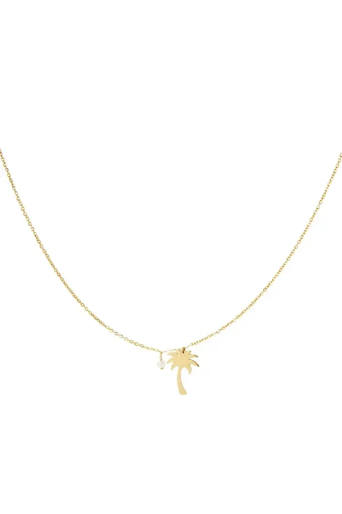 Ketting palmboom - goud