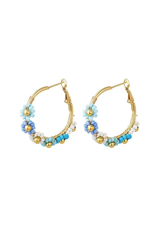 Oorbellen flower klein