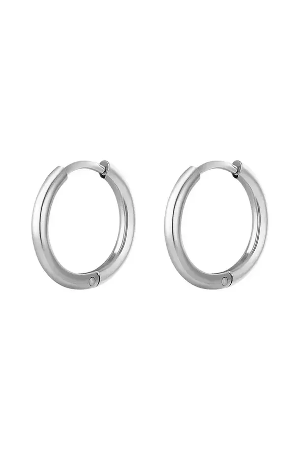 Oorring basic - zilver