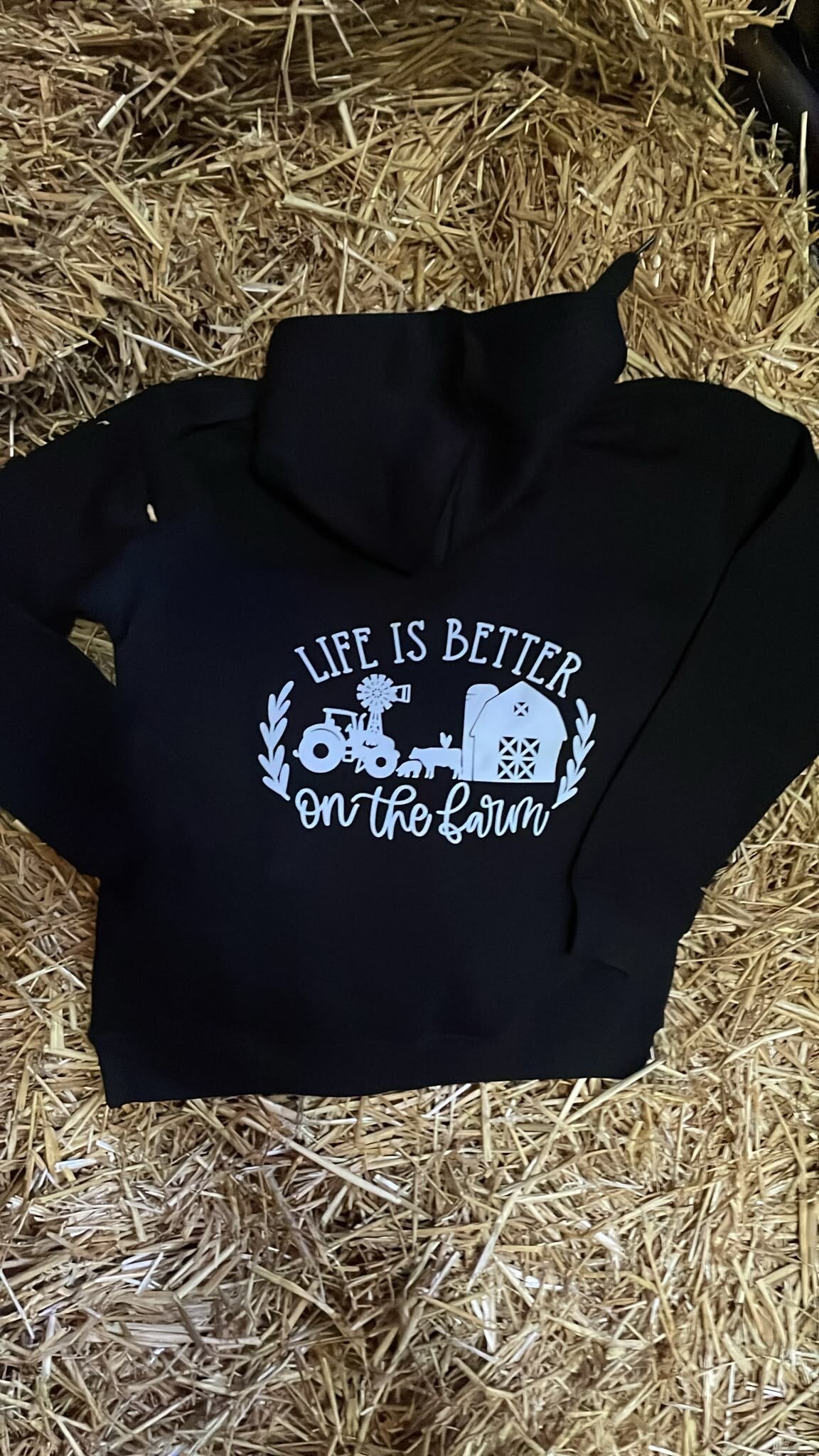 Hoodie Life is better on the farm