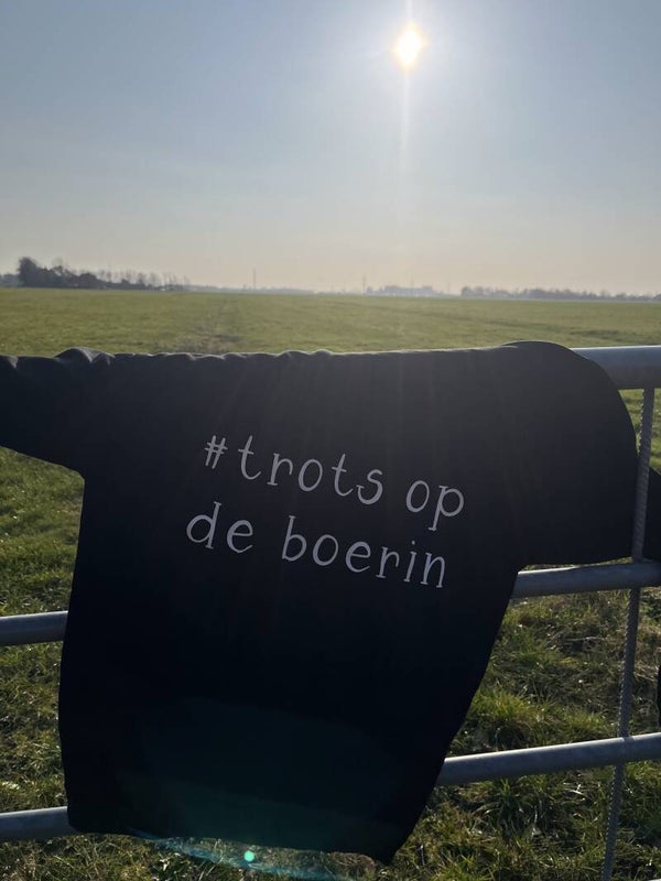 Hoodie #trots op de boerin