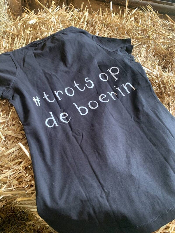 Kids T-shirt #trots op de boerin
