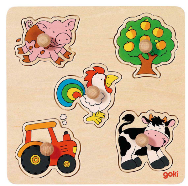 Noppenpuzzel boerderijdieren