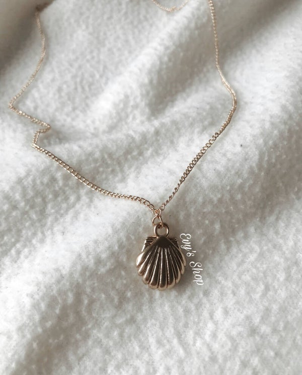 Shells heather necklace