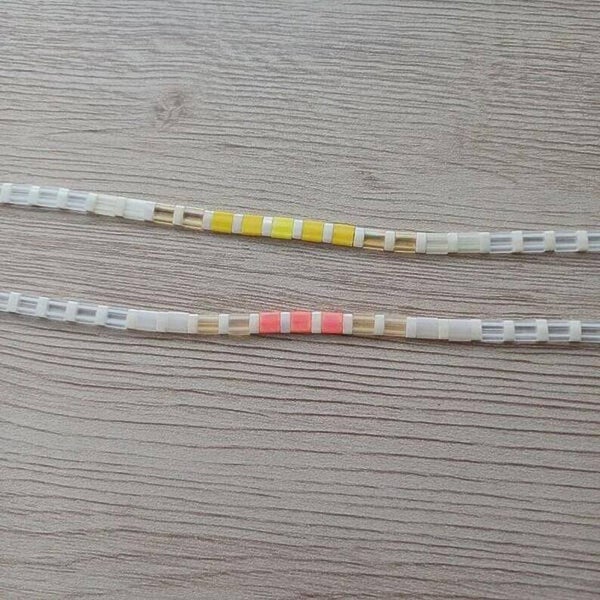 Lot de bracelets réglables en perles japonaises