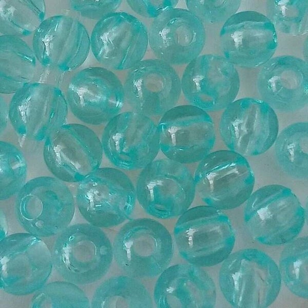 Perles rondes en acrylique, transparent, 6mm