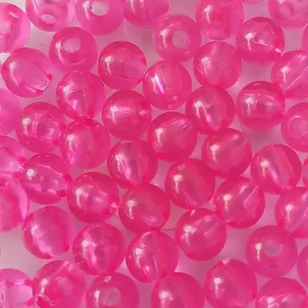 Perles rondes en acrylique, transparent, 6mm