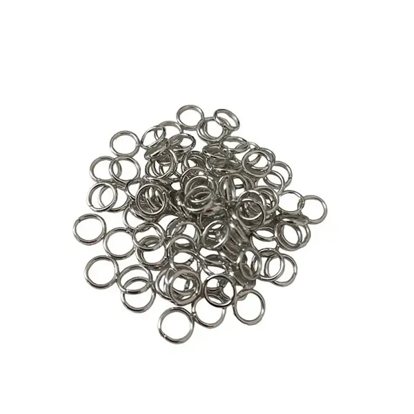 Anneaux de jonction argent mat