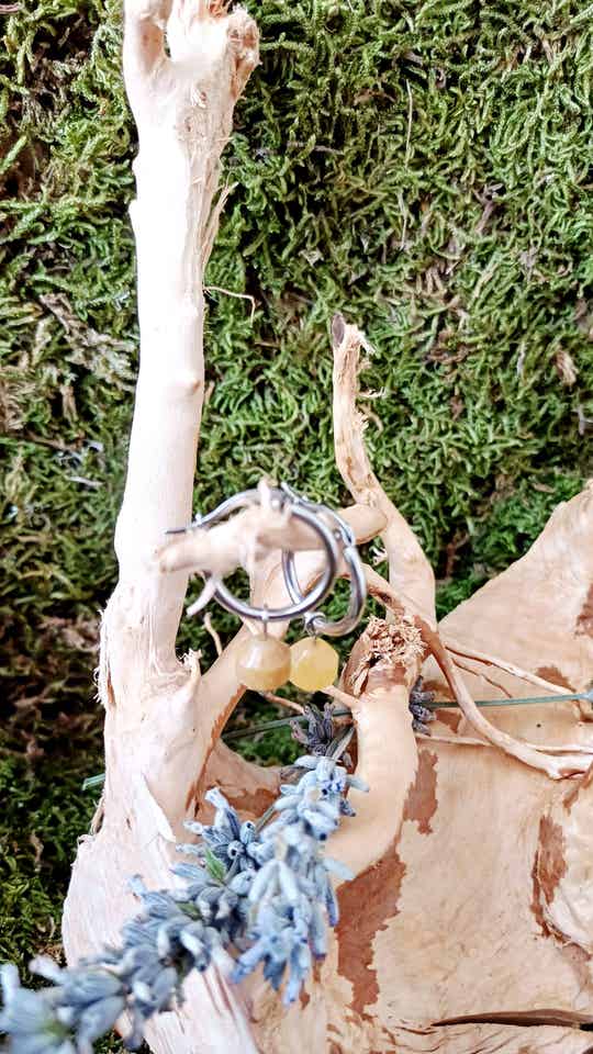 Créoles GS jade jaune