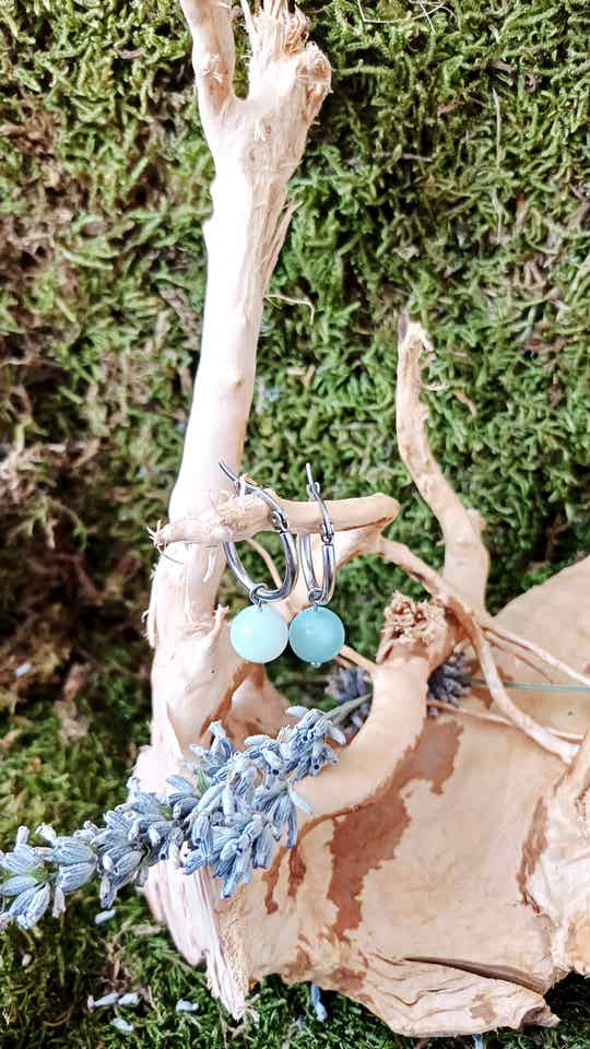 Créoles GS amazonite