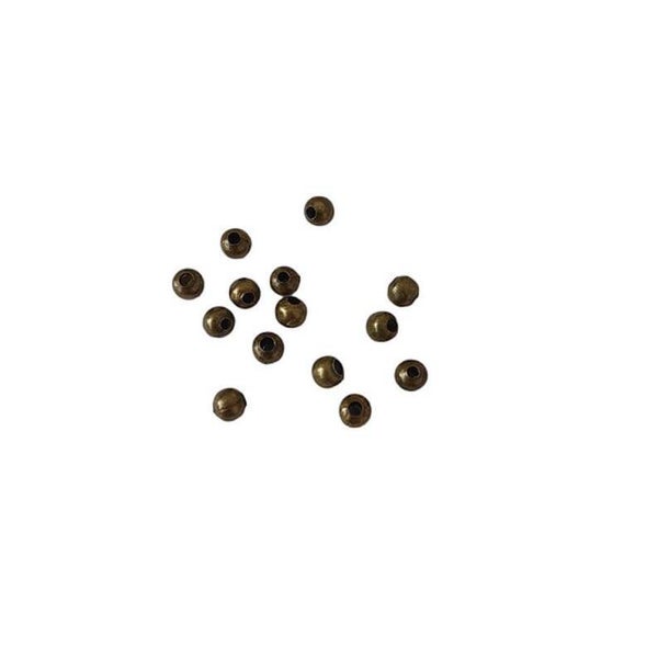 Perles intercalaires rondes 4mm