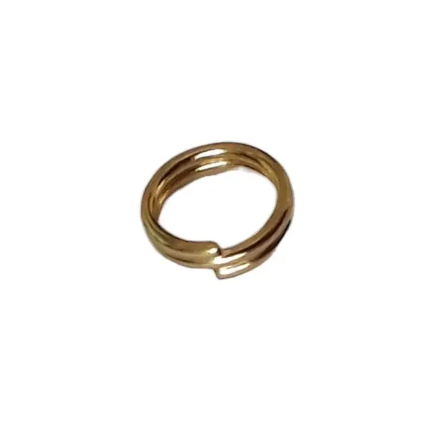 Anneaux métal double 5mm doré