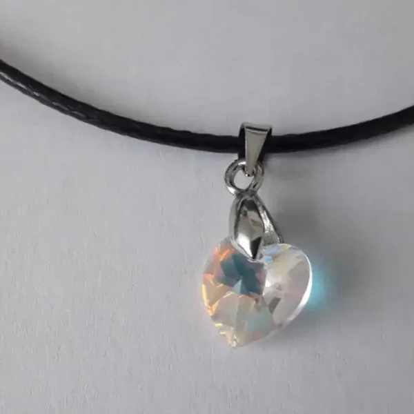 Collier coeur en cristal de Swarowski
