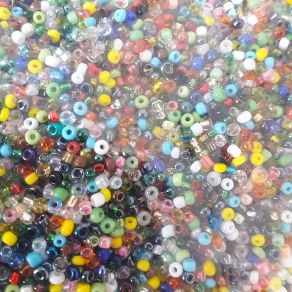 Perles de rocailles multicolore