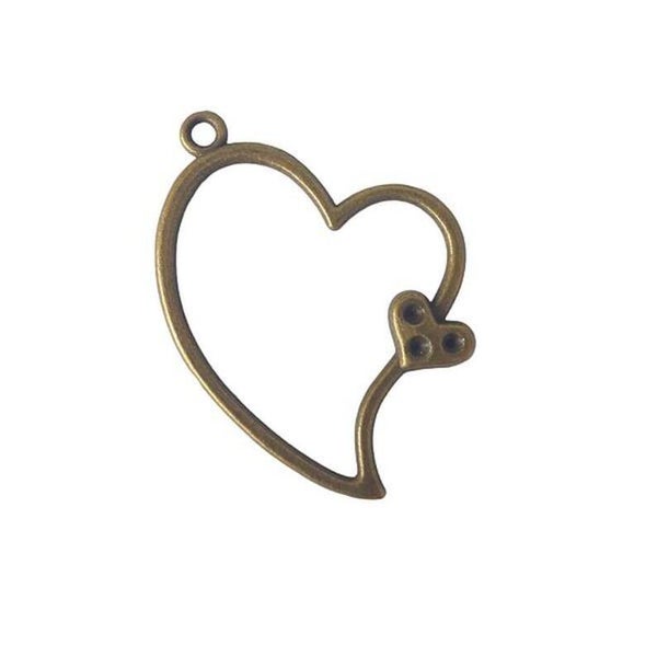 Pendentif coeur, bronze