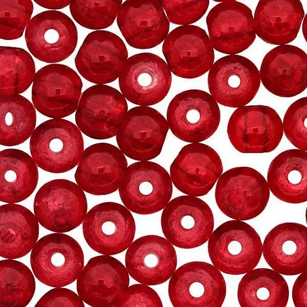 Perles en verre rondes craquelées 4mm