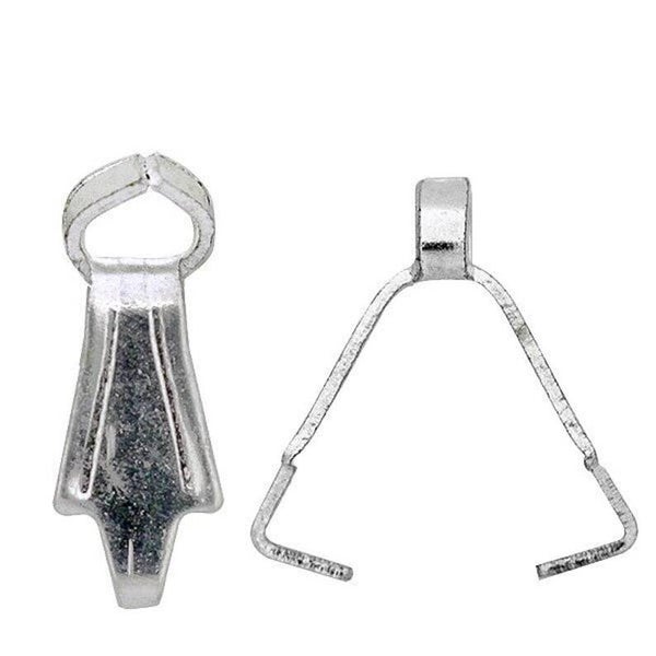 Bélières argentées 6x8mm