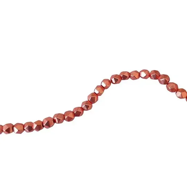 50 perles hématite naturelle colorée, 3mm