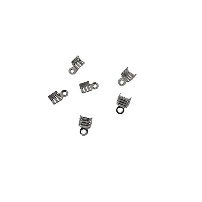 Embouts pour cordon argent mat