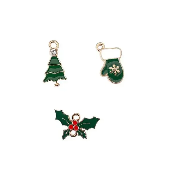 Breloque noël/christmas en émail