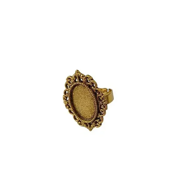 Bague réglable support cabochon