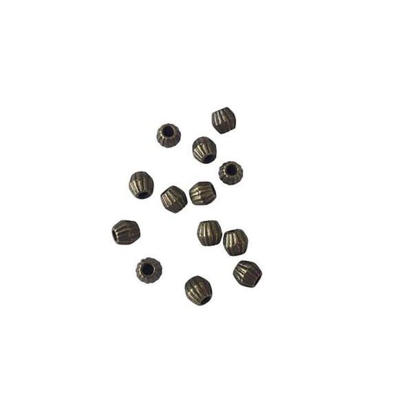 Perles intercalaires, bicône, bronze antique, 4x4.5mm