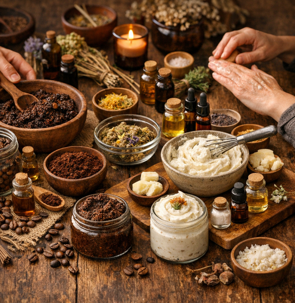Café, marc & créativité : soins corporels naturels