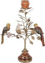 Clayre & Eef Kandelaar 26x16x36 cm Goudkleurig Kunststof