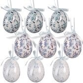 Clayre & Eef Paashanger set van 9 Ø 5x8 cm Wit Kunststof EAN: 8720898146124