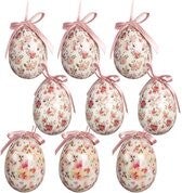 Clayre & Eef Paashanger set van 9 Ø 5x8 cm Wit Kunststof EAN: 8720898146087