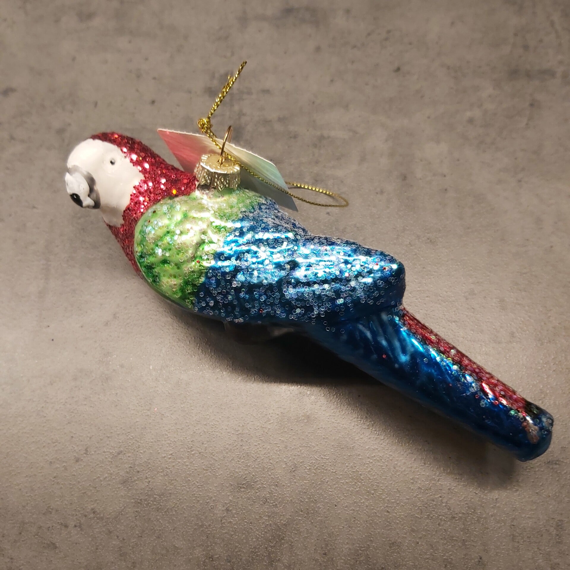 Funny kerstglas vogel