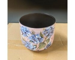 Floran - Pot Naxos D13,7/14,8 H12cm - Metaal & Epoxy - Exclusieve woonitems voor binnen - Unieke print - Designed by Jet