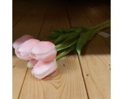 Bos tulpen 7 stuks roze - Kunstbloem EAN: 8710883443406