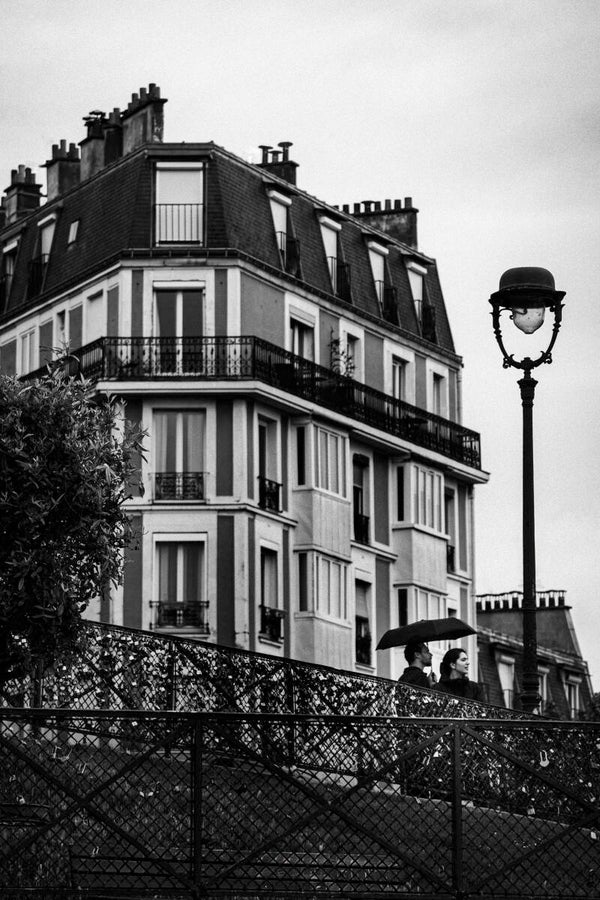 Wanddecoratie - When the rain came | Parijs (Montmartre)