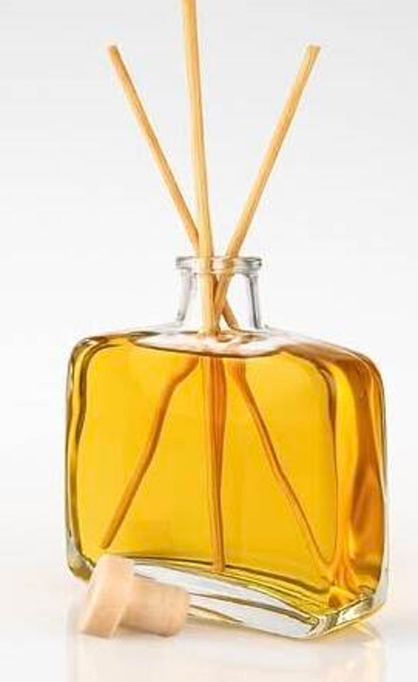 Clear Oblong Diffuser with Natural Stopper