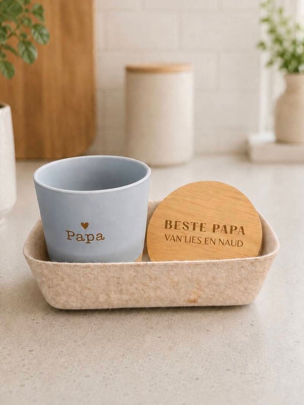 Gepersonaliseerde cadeauset mok Vaderdag