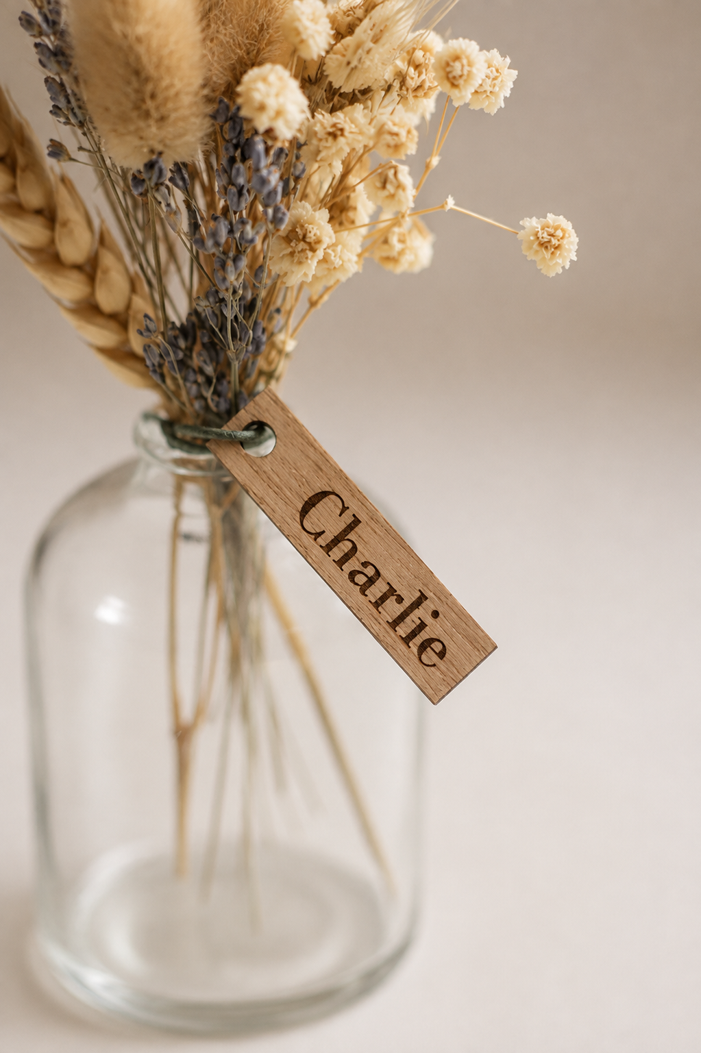 houten labels - 10 stuks