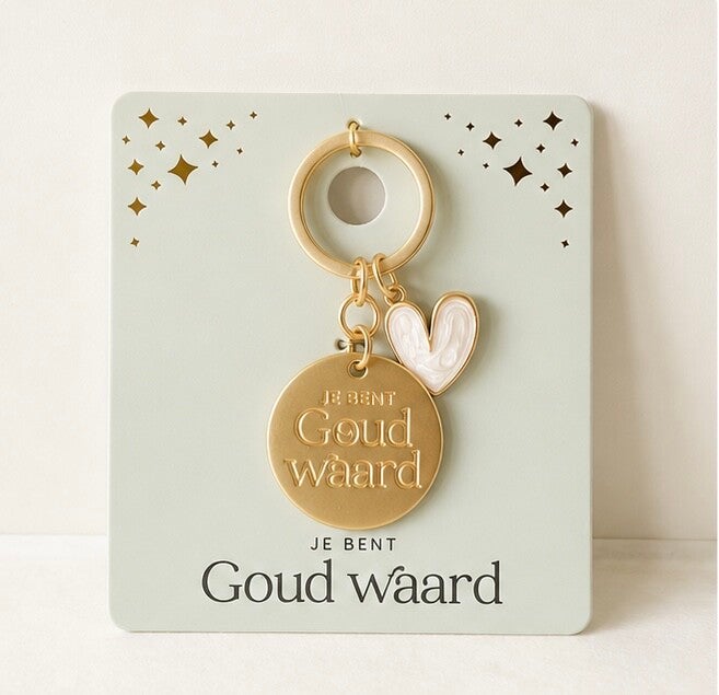 sleutelhanger je bent goud waard