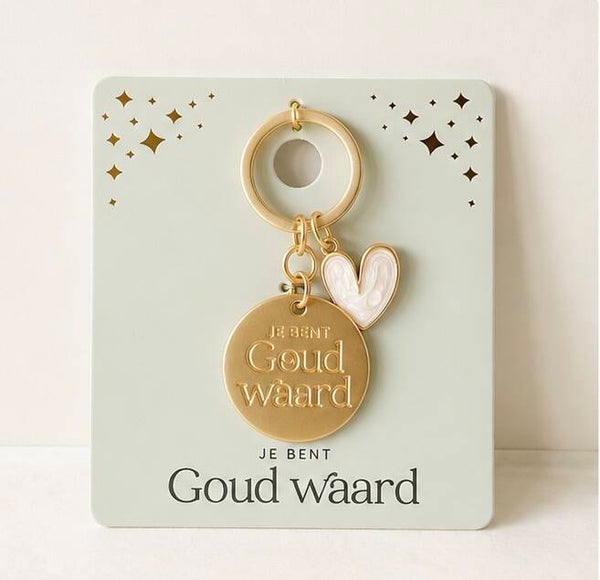 sleutelhanger je bent goud waard