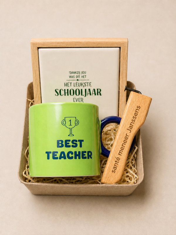 Gepersonaliseerde cadeauset einde schooljaar