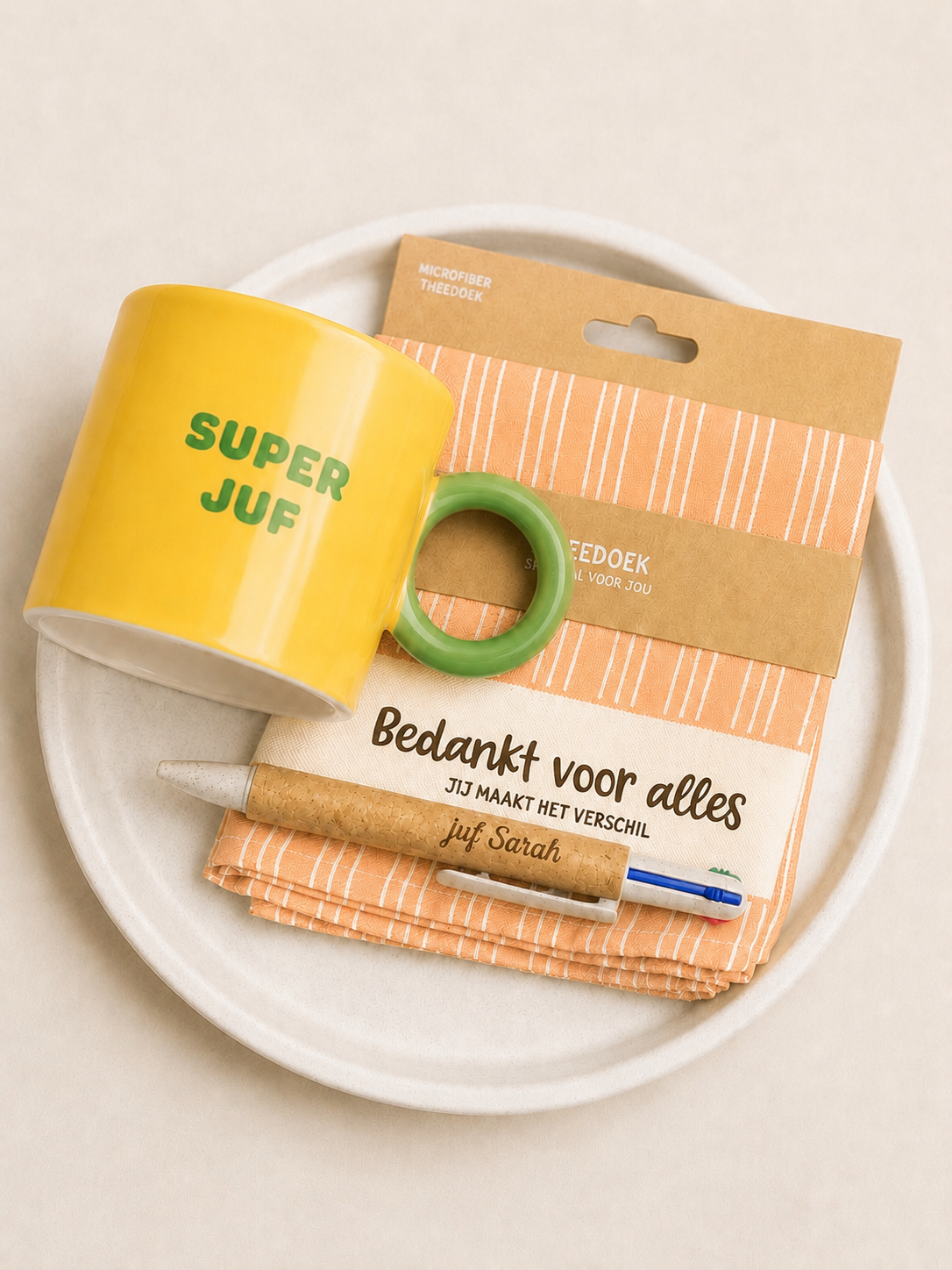 Gepersonaliseerde cadeauset einde schooljaar