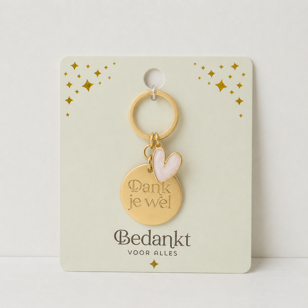 sleutelhanger bedankt