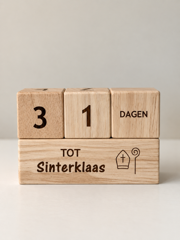 aftelkalender voor de feestdagen (Sint, Kerst, vakantie en verjaardag) - blokken