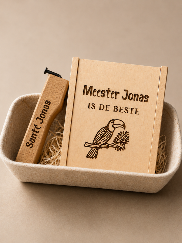 Gepersonaliseerde cadeauset einde schooljaar